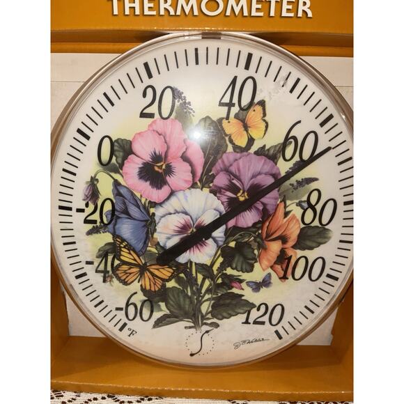 Springfield Thermometer Indoor Outdoor Vintage 2004 Oval Plastic JC Walden - Picture 3 of 6